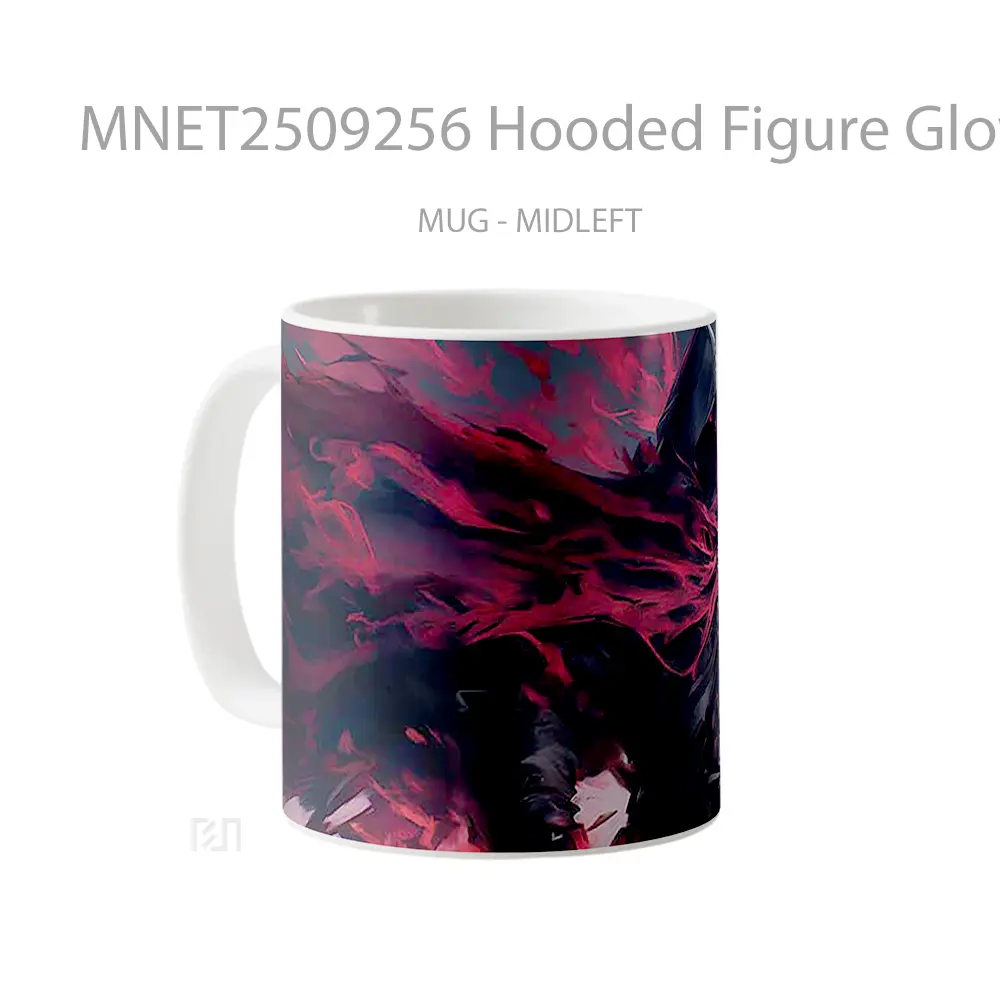 Hooded Figure Glowing Red Eyes Mug MNET2509256 - All-side / Desain