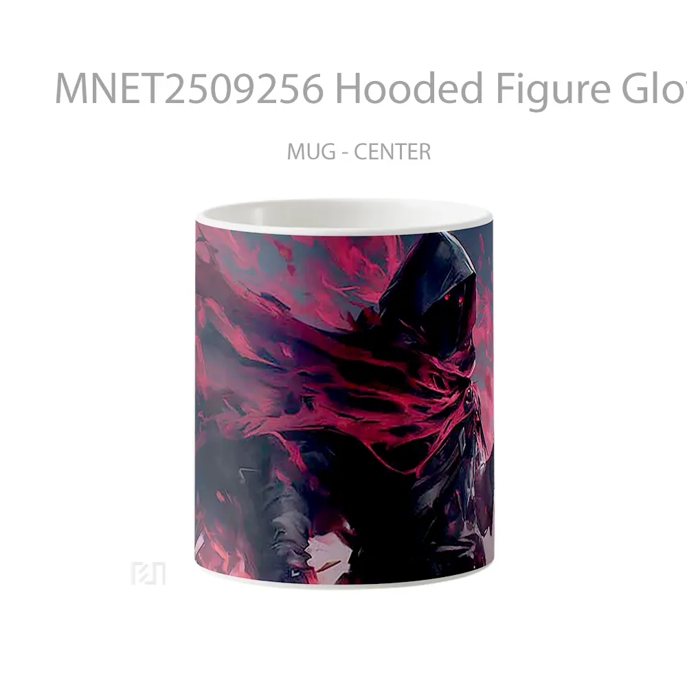 Hooded Figure Glowing Red Eyes Mug MNET2509256 - All-side / Desain