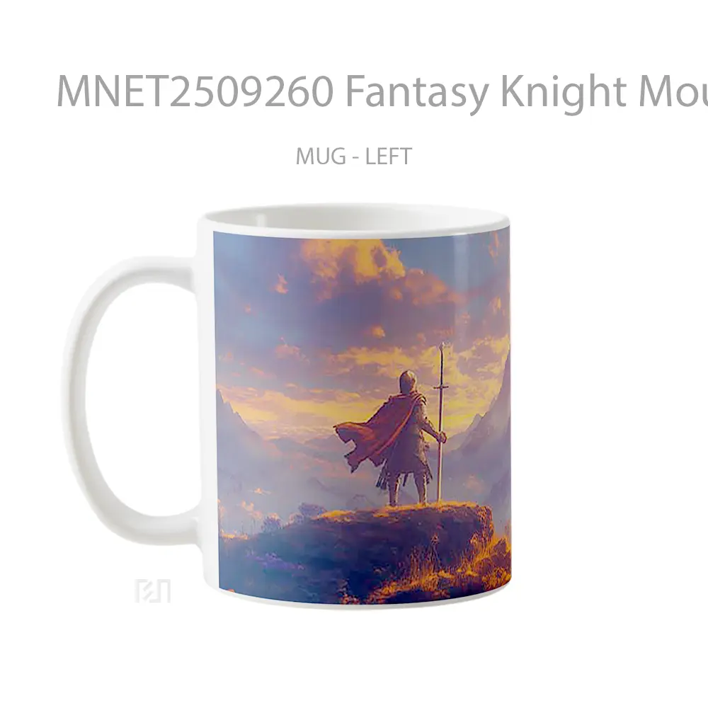 Fantasy Knight Mountain Vista Mug MNET2509260 - All-side / Desain