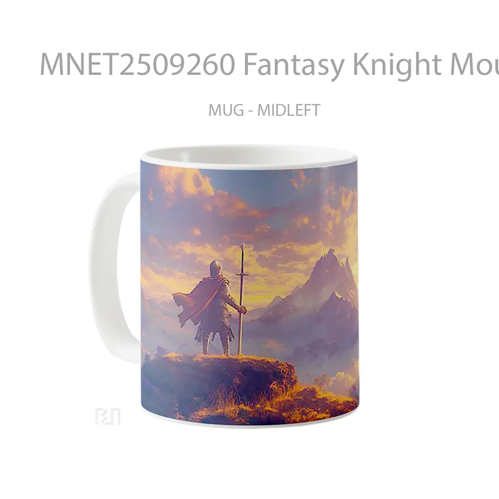 Fantasy Knight Mountain Vista Mug MNET2509260 - All-side / Desain