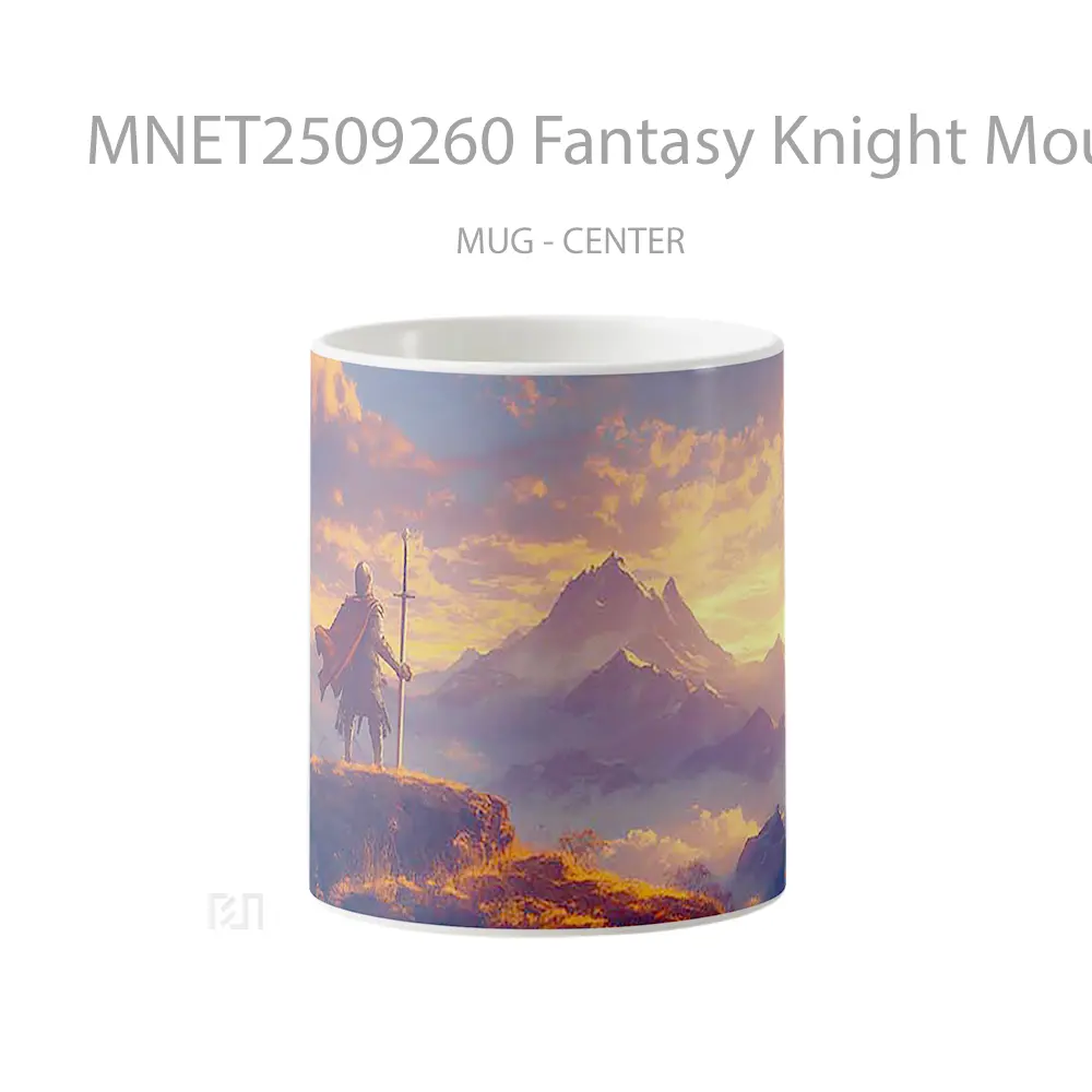Fantasy Knight Mountain Vista Mug MNET2509260 - All-side / Desain