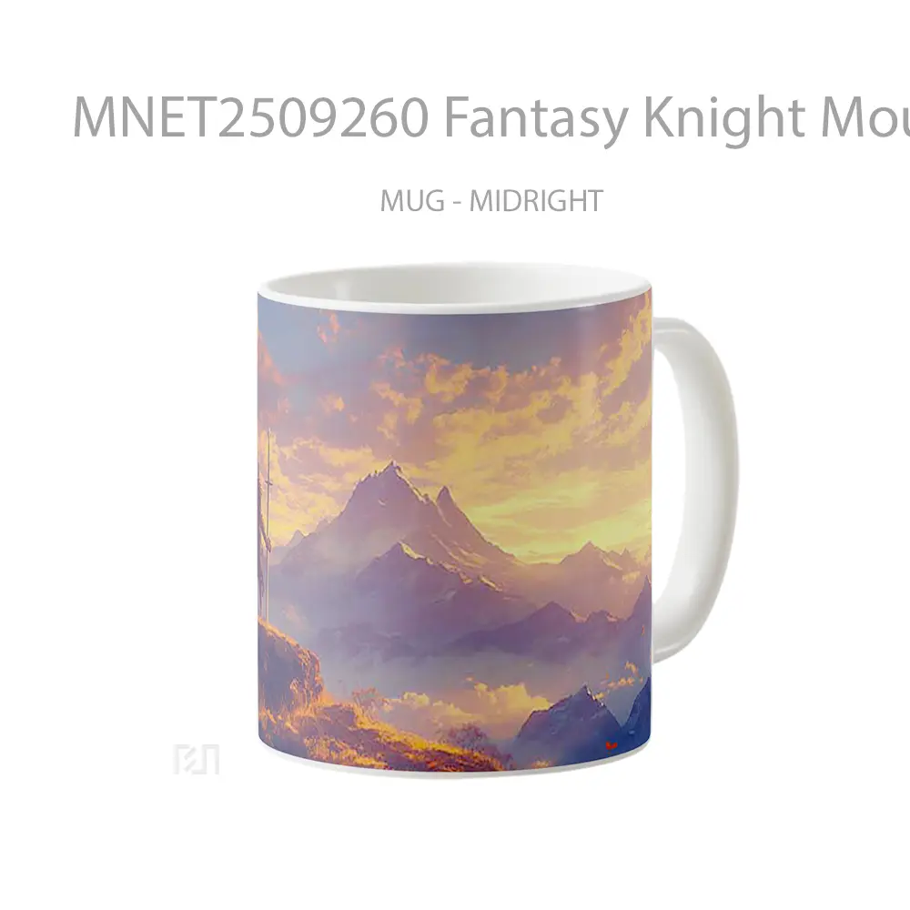 Fantasy Knight Mountain Vista Mug MNET2509260 - All-side / Desain