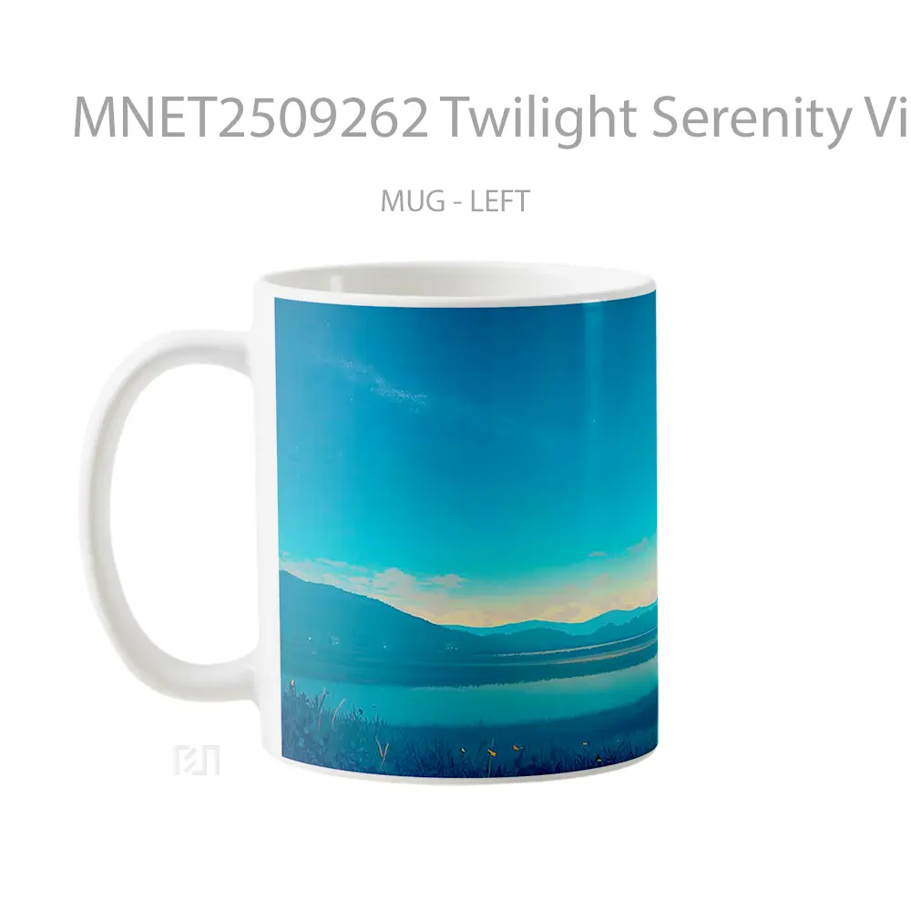 Twilight Serenity Village View Mug MNET2509262 - All-side / Desain