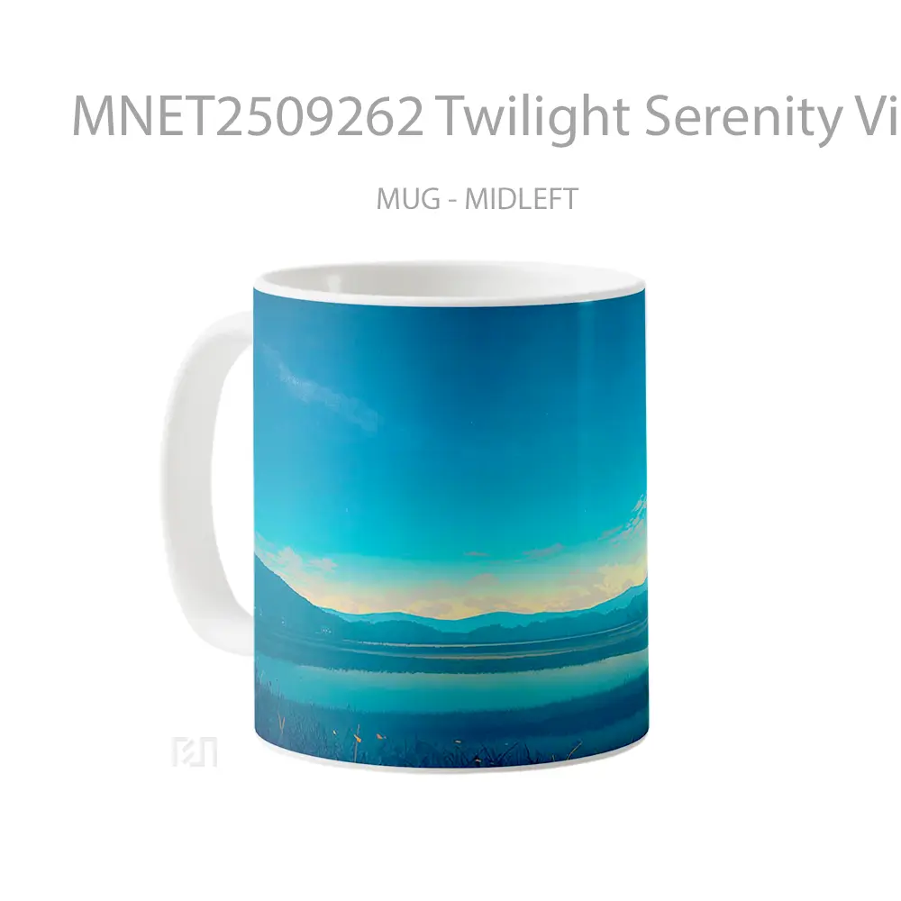 Twilight Serenity Village View Mug MNET2509262 - All-side / Desain