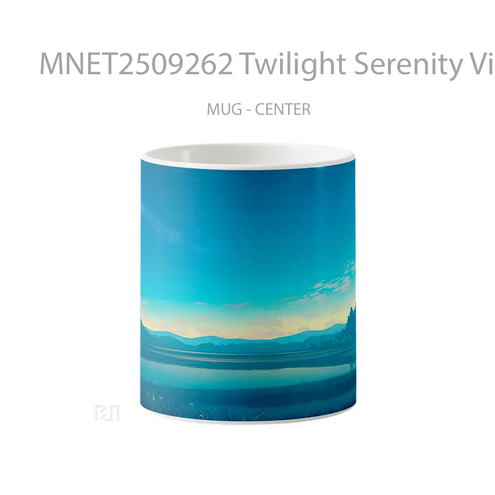 Twilight Serenity Village View Mug MNET2509262 - All-side / Desain