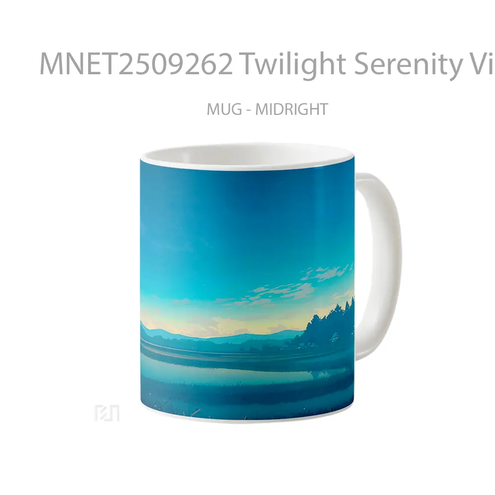 Twilight Serenity Village View Mug MNET2509262 - All-side / Desain