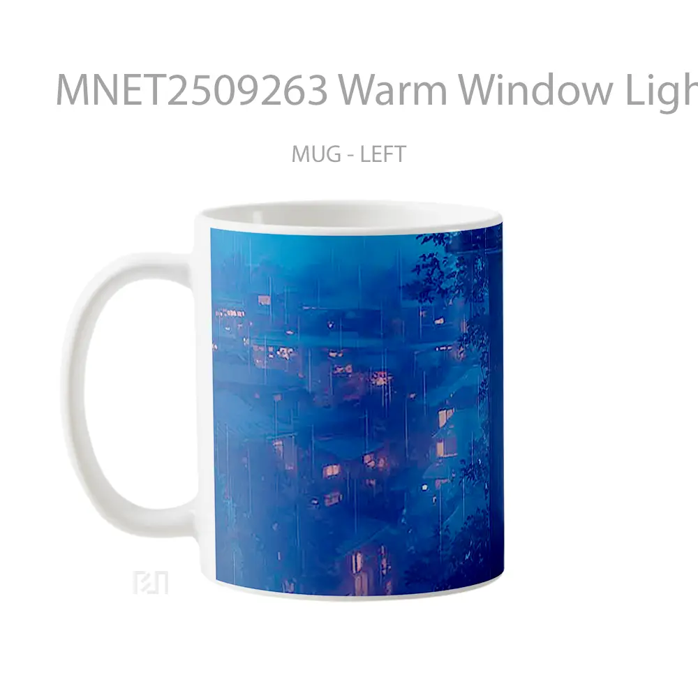 Warm Window Light In The Rain Mug MNET2509263 - All-side / Desain