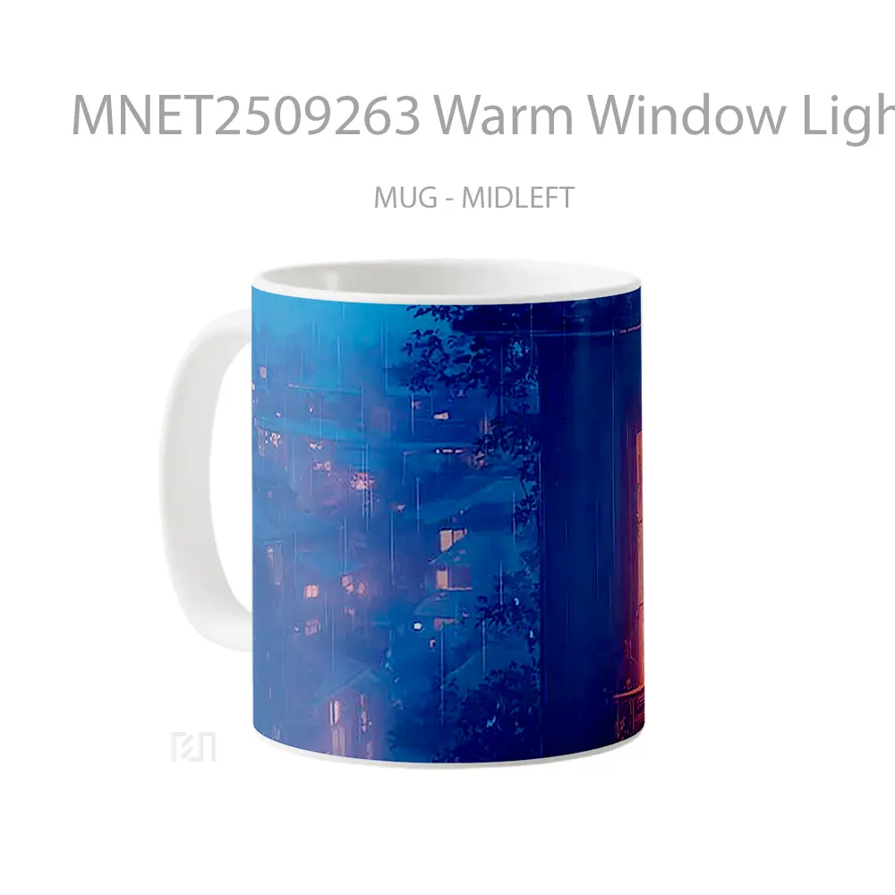 Warm Window Light In The Rain Mug MNET2509263 - All-side / Desain
