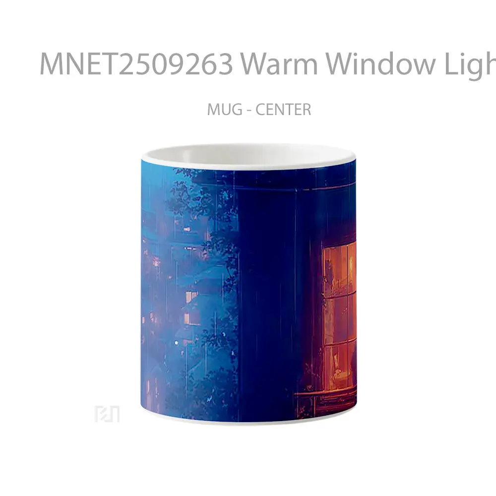 Warm Window Light In The Rain Mug MNET2509263 - All-side / Desain