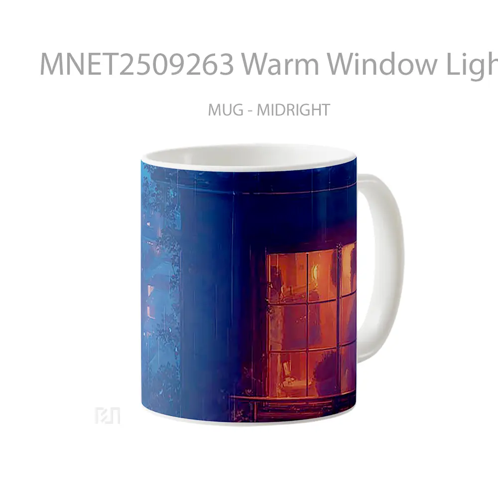 Warm Window Light In The Rain Mug MNET2509263 - All-side / Desain