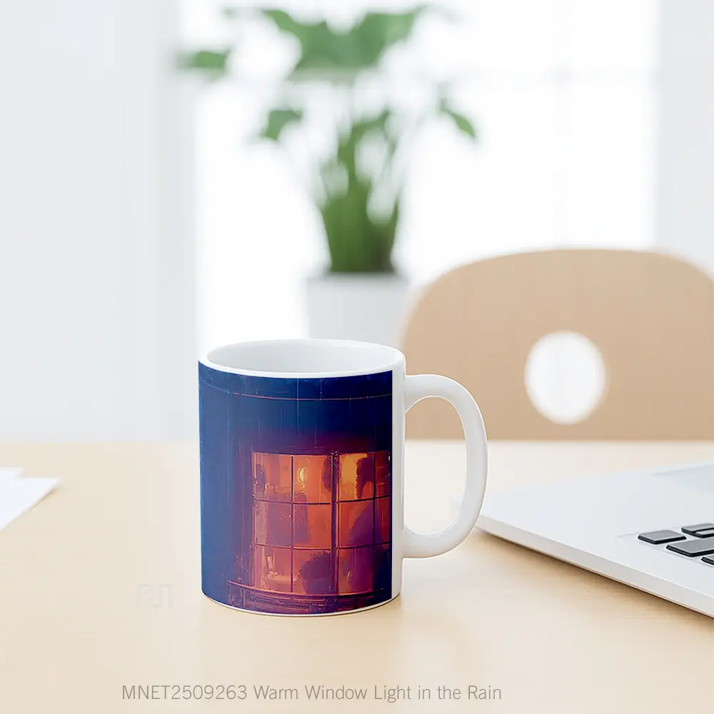 Warm Window Light In The Rain Mug MNET2509263 - All-side / Desain