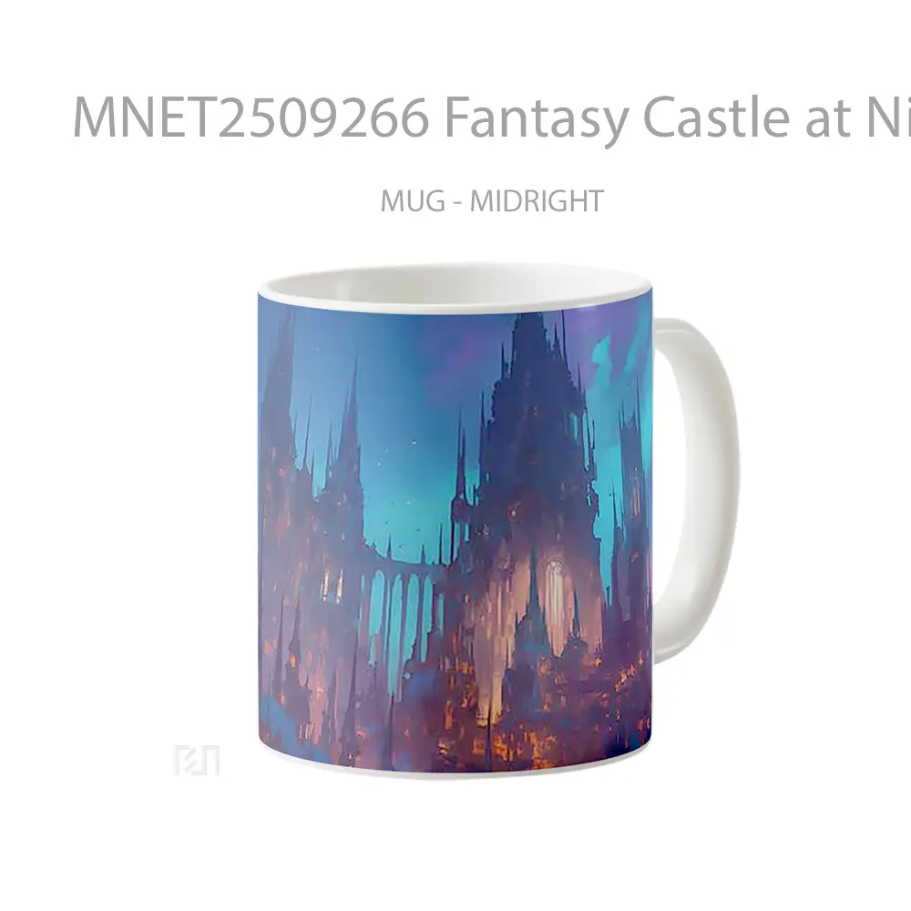 Fantasy Castle At Night Mug MNET2509266 - All-side / Desain