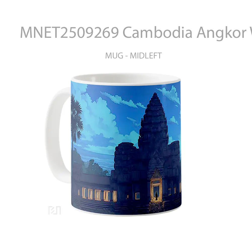 Cambodia Angkor Wat Mug MNET2509269 - All-side / Desain