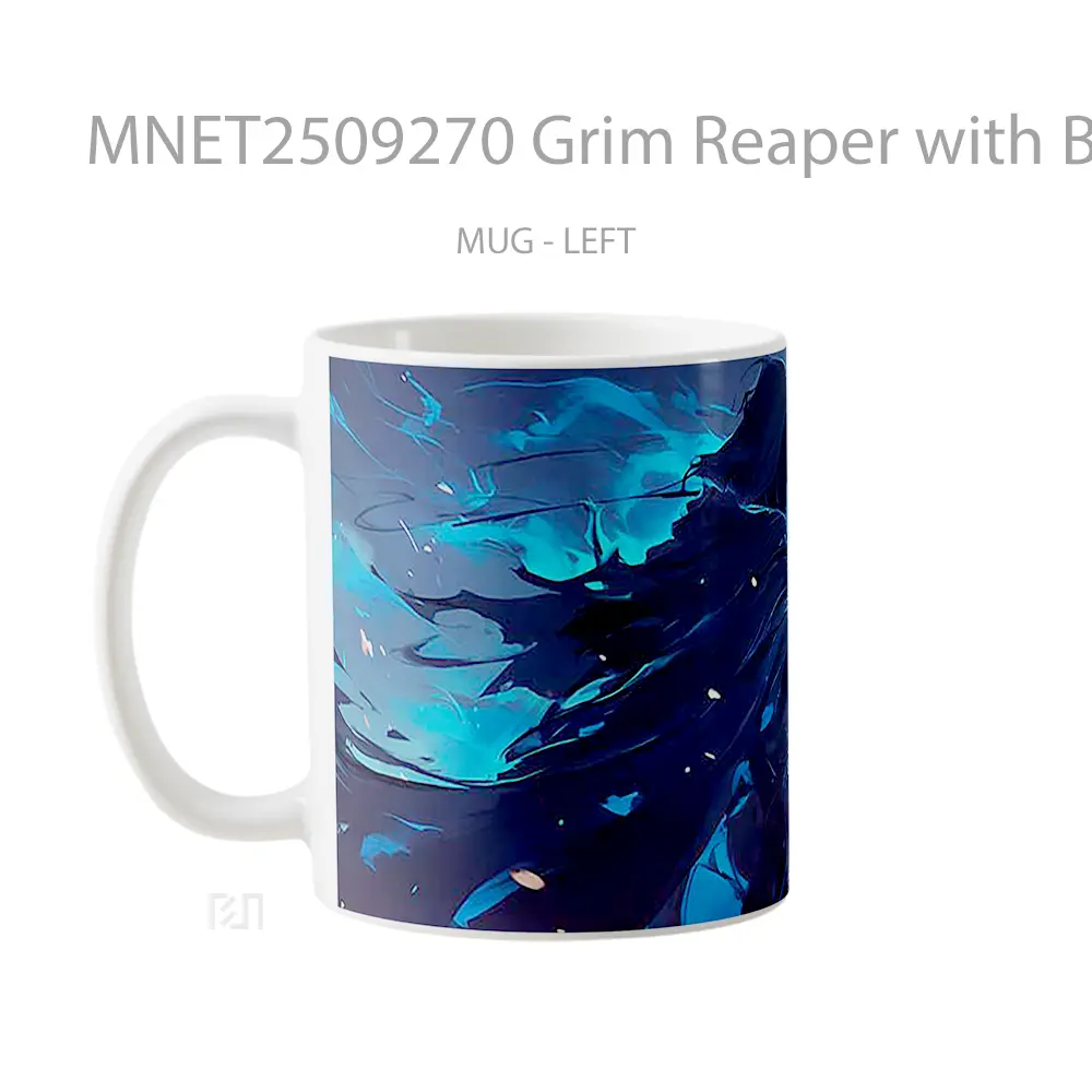Grim Reaper With Blue Scythe Mug MNET2509270 - All-side / Desain