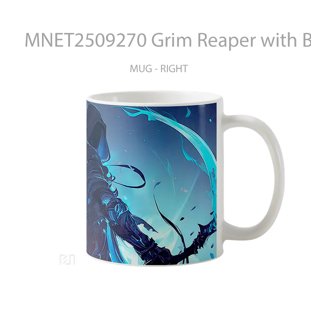 Grim Reaper With Blue Scythe Mug MNET2509270