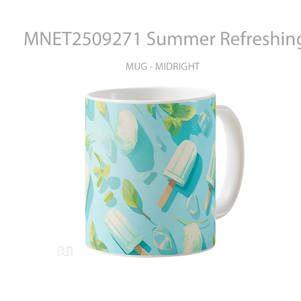 Summer Refreshing Popsicle Pattern Mug MNET2509271 - All-side / Desain