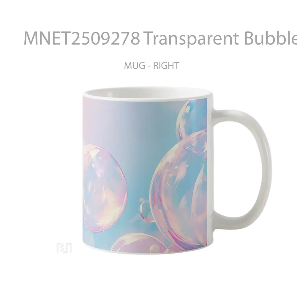Transparent Bubbles With Rainbow Colors Mug MNET2509278