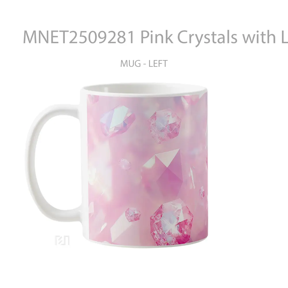 Pink Crystals With Light Shine Mug MNET2509281 - All-side / Desain