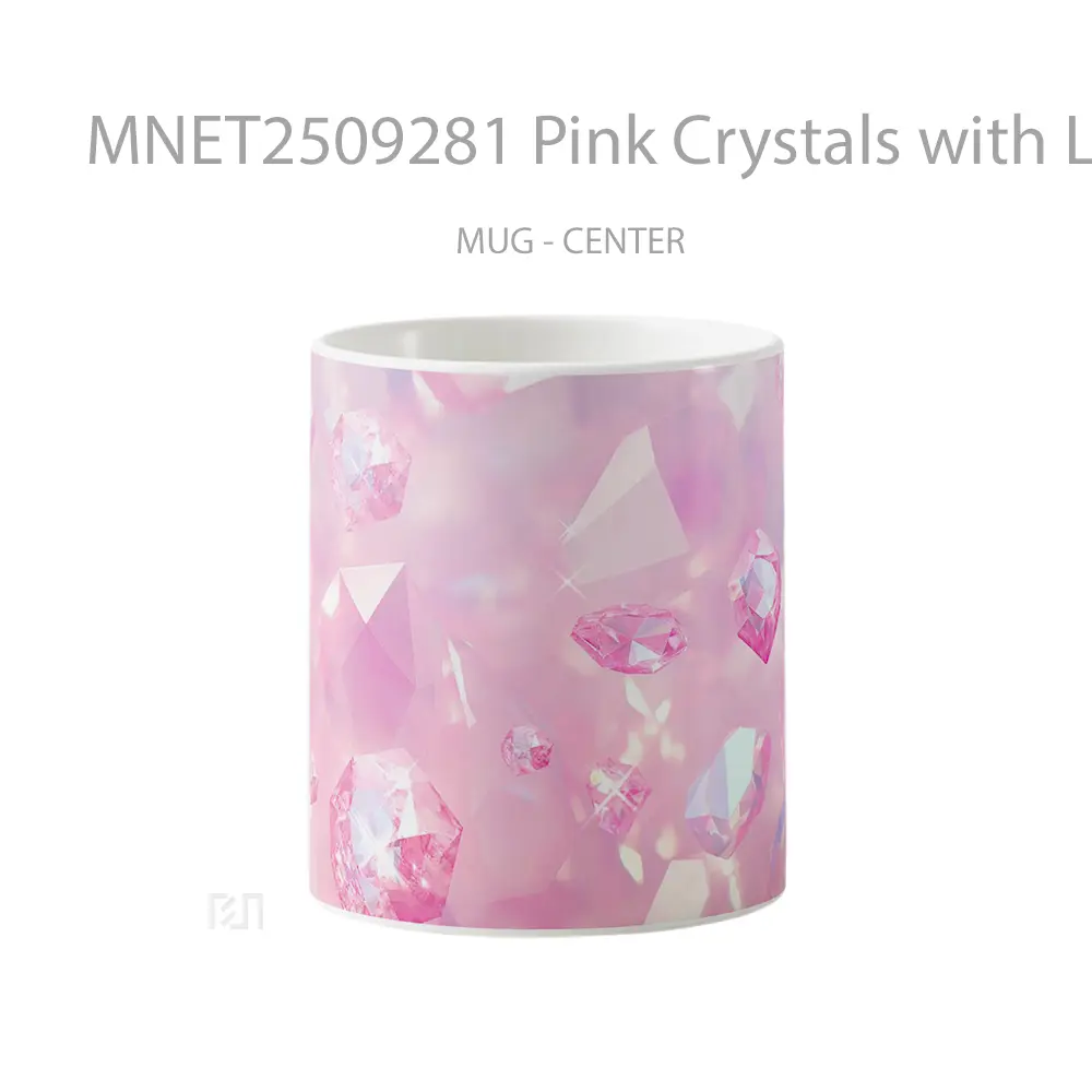 Pink Crystals With Light Shine Mug MNET2509281 - All-side / Desain