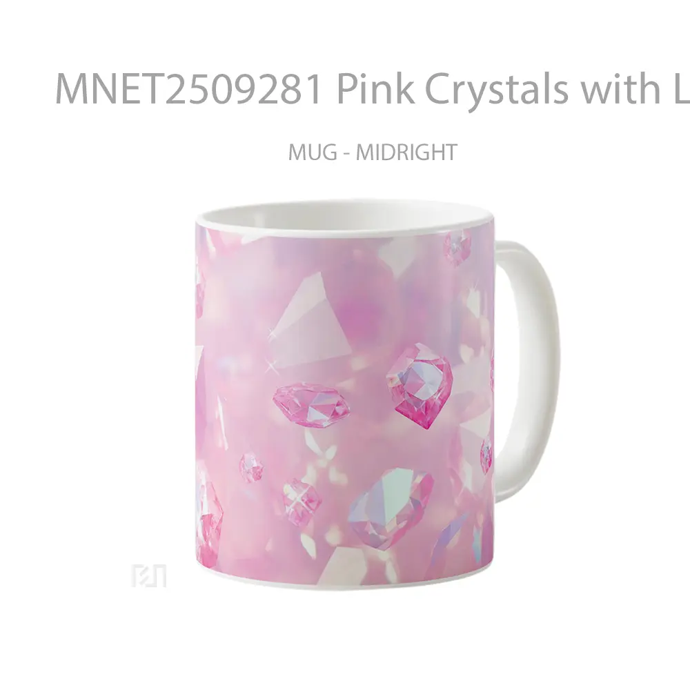 Pink Crystals With Light Shine Mug MNET2509281 - All-side / Desain