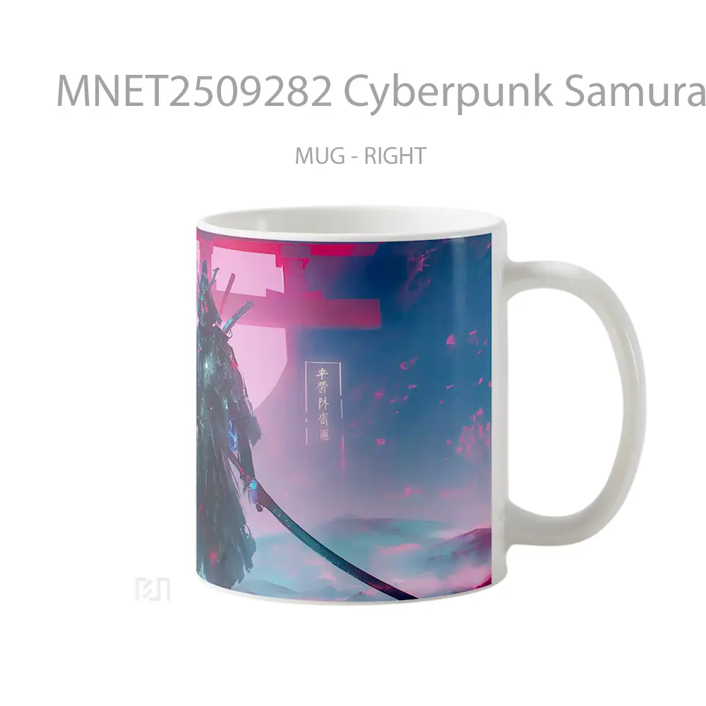 Cyberpunk Samurai With Two Swords Mug MNET2509282