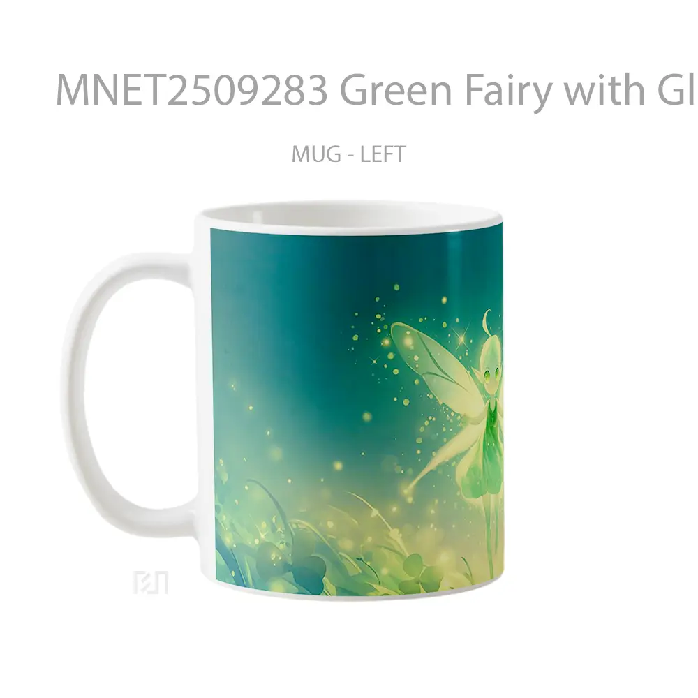 Green Fairy With Glowing Wings Mug MNET2509283 - All-side / Desain