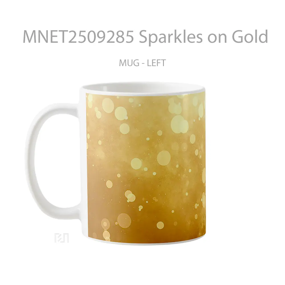 Sparkles On Gold Mug MNET2509285 - All-side / Desain