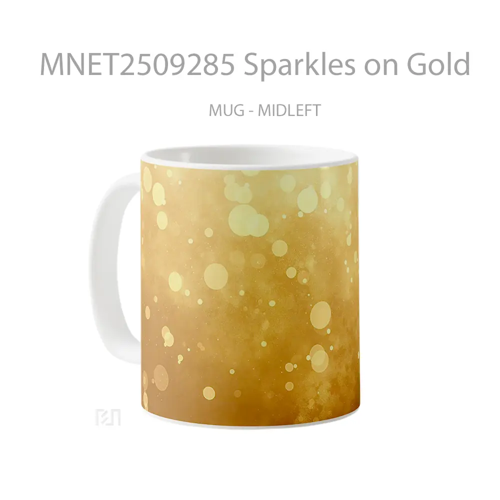 Sparkles On Gold Mug MNET2509285 - All-side / Desain
