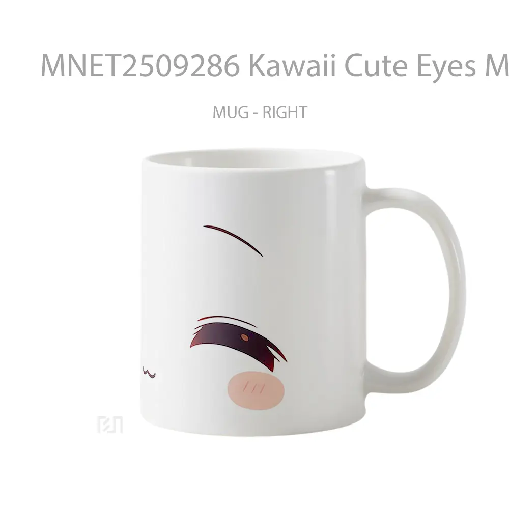 Kawaii Cute Eyes Minimalist Face Mug MNET2509286