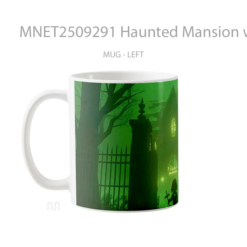 Haunted Mansion With Green Light Mug MNET2509291 - All-side / Desain