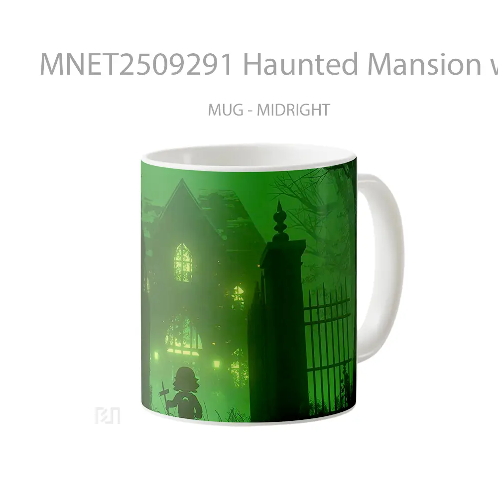 Haunted Mansion With Green Light Mug MNET2509291 - All-side / Desain