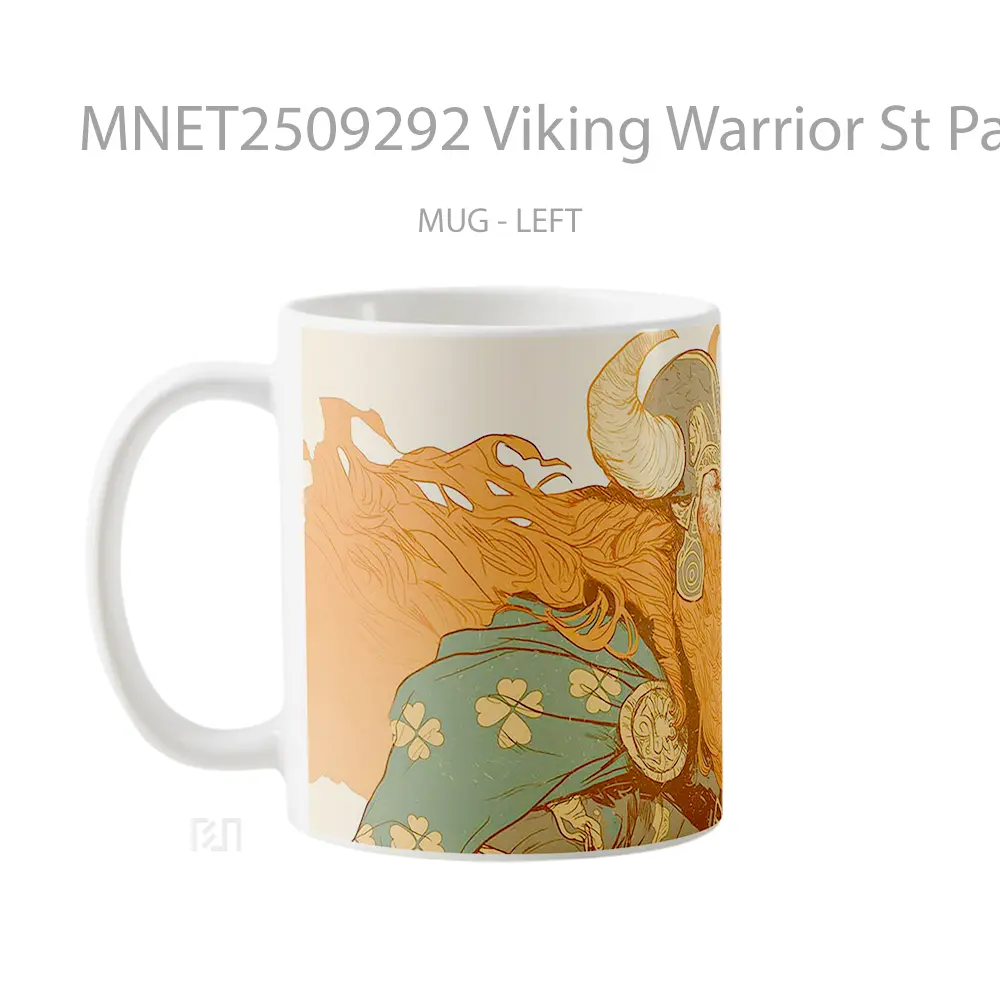Viking Warrior St Patrick’S Day Mug MNET2509292 - All-side / Desain