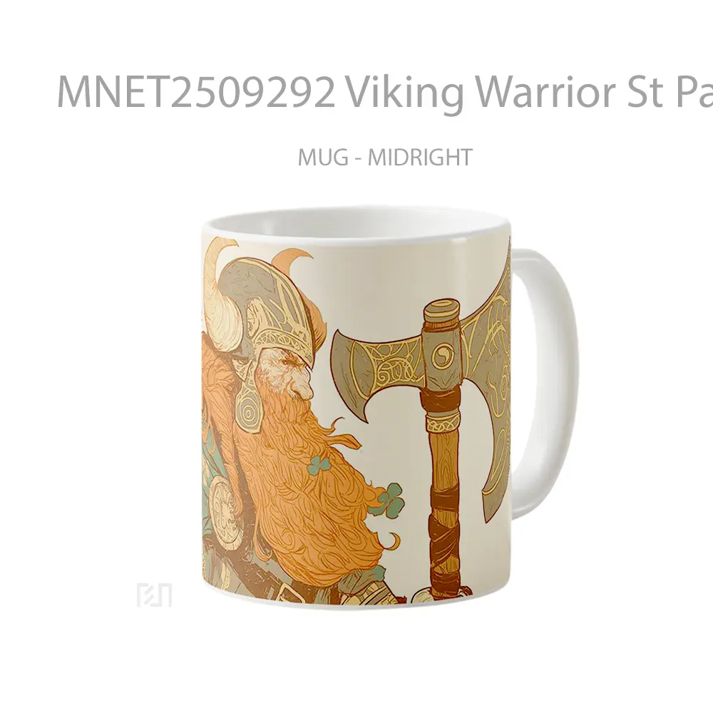Viking Warrior St Patrick’S Day Mug MNET2509292 - All-side / Desain