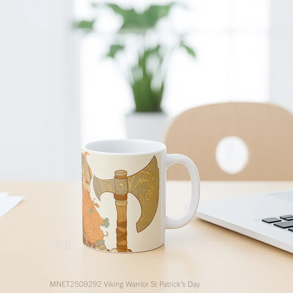 Viking Warrior St Patrick’S Day Mug MNET2509292 - All-side / Desain