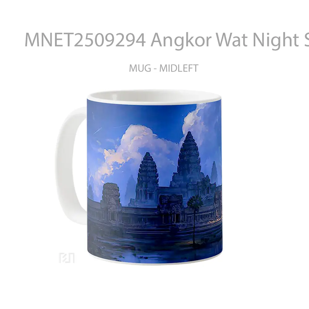 Angkor Wat Night Sky Mug MNET2509294 - All-side / Desain