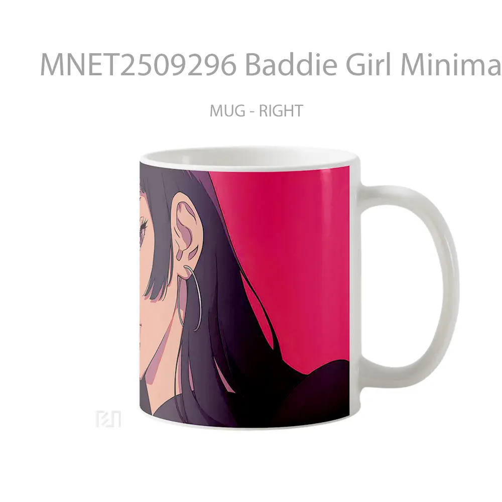 Baddie Girl Minimalist Style Mug MNET2509296