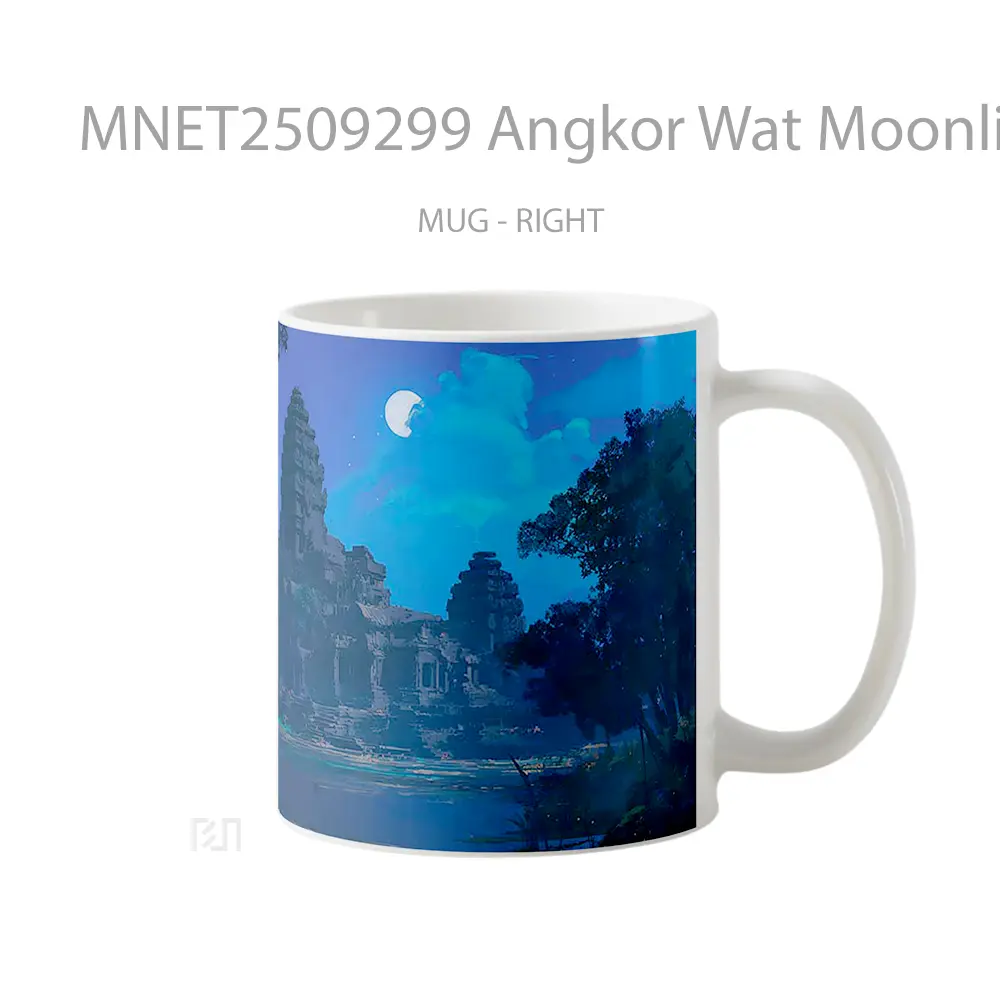 Angkor Wat Moonlit Night Scenic Mug MNET2509299