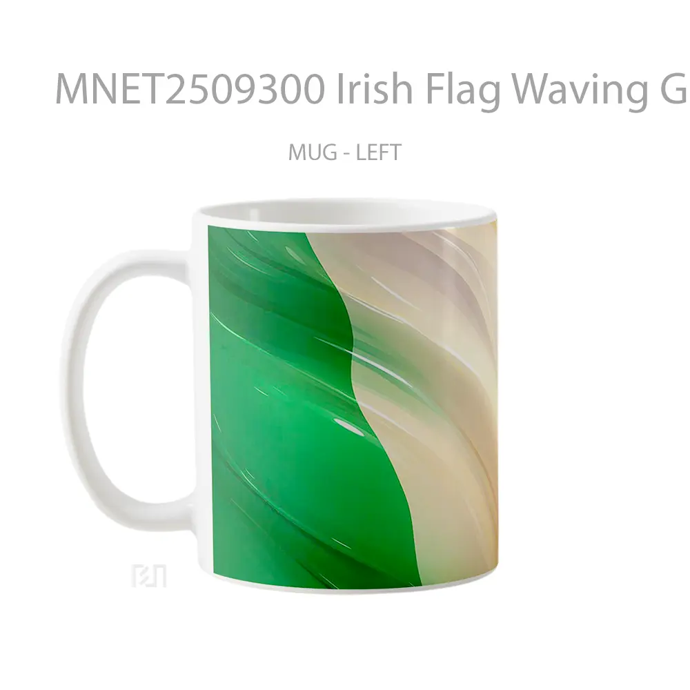 Irish Flag Waving Glossy Texture St. Patrick’S Day Mug MNET2509300 - All-side / Desain