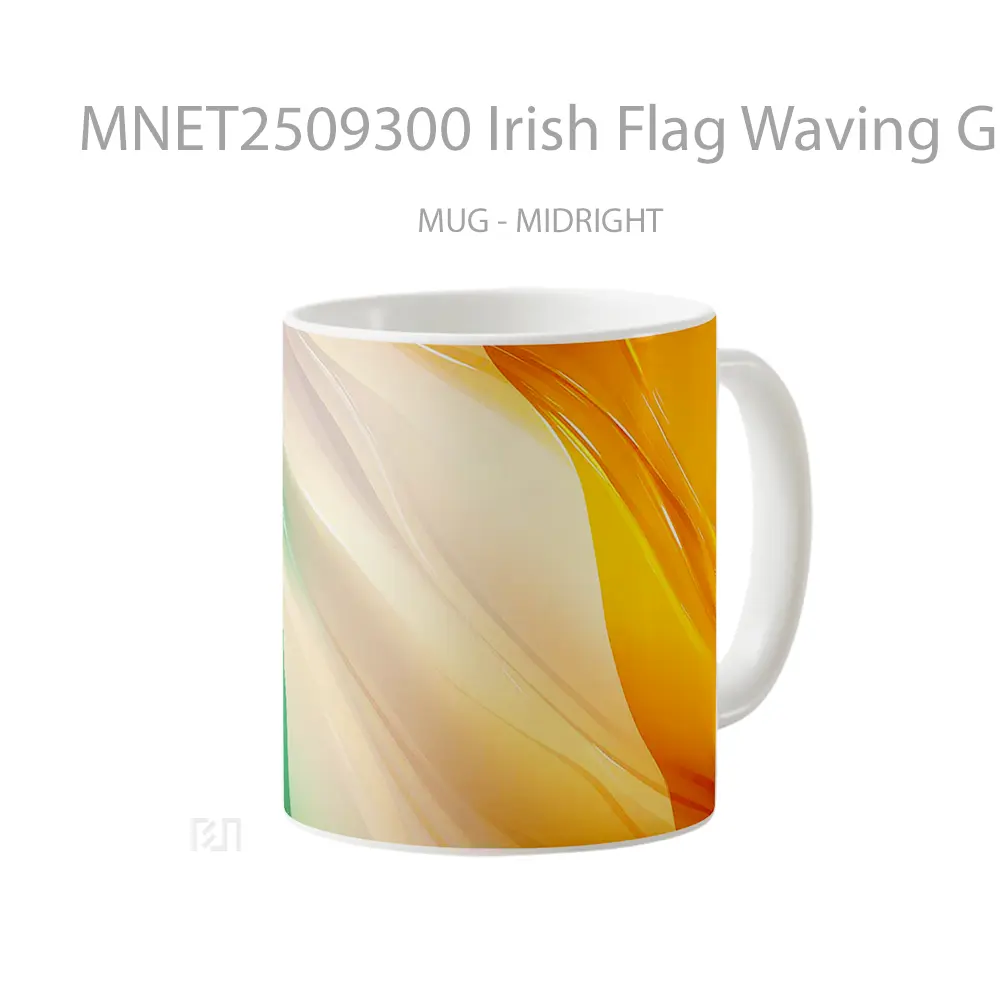 Irish Flag Waving Glossy Texture St. Patrick’S Day Mug MNET2509300 - All-side / Desain