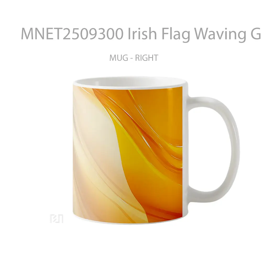 Irish Flag Waving Glossy Texture St. Patrick’S Day Mug MNET2509300