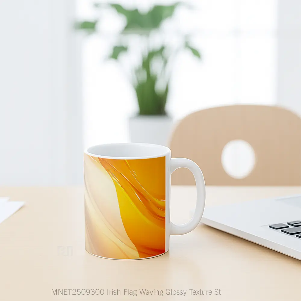 Irish Flag Waving Glossy Texture St. Patrick’S Day Mug MNET2509300 - All-side / Desain