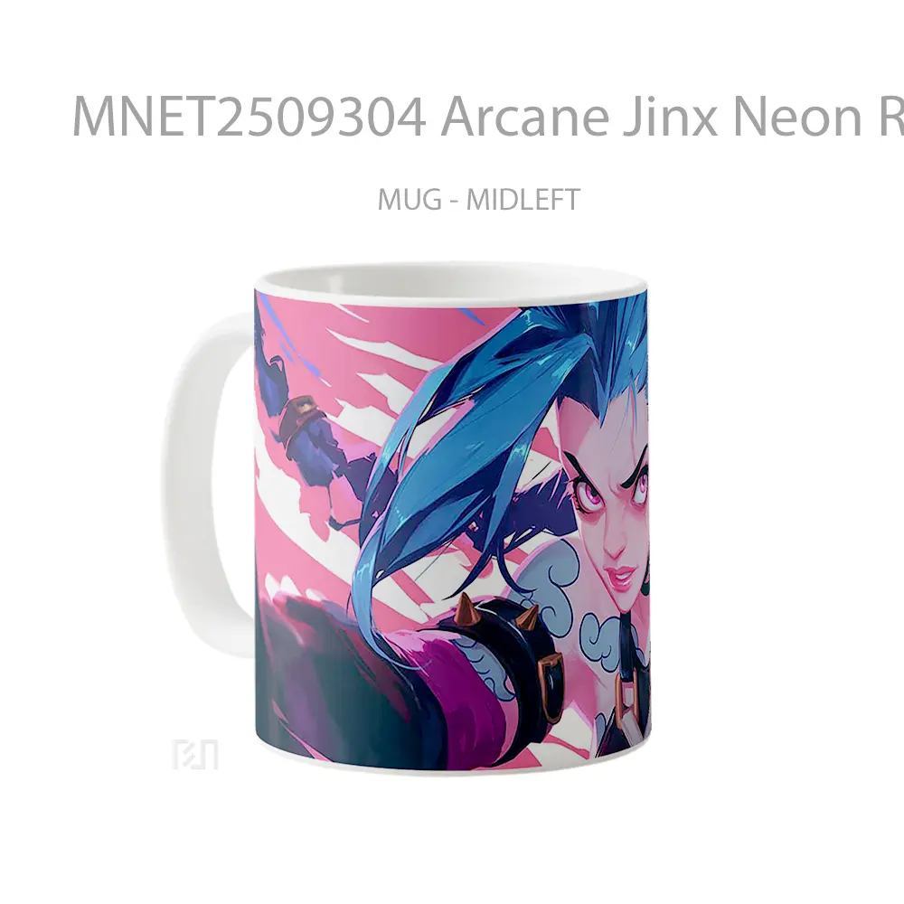 Arcane Jinx Neon Rage Mug MNET2509304 - All-side / Desain