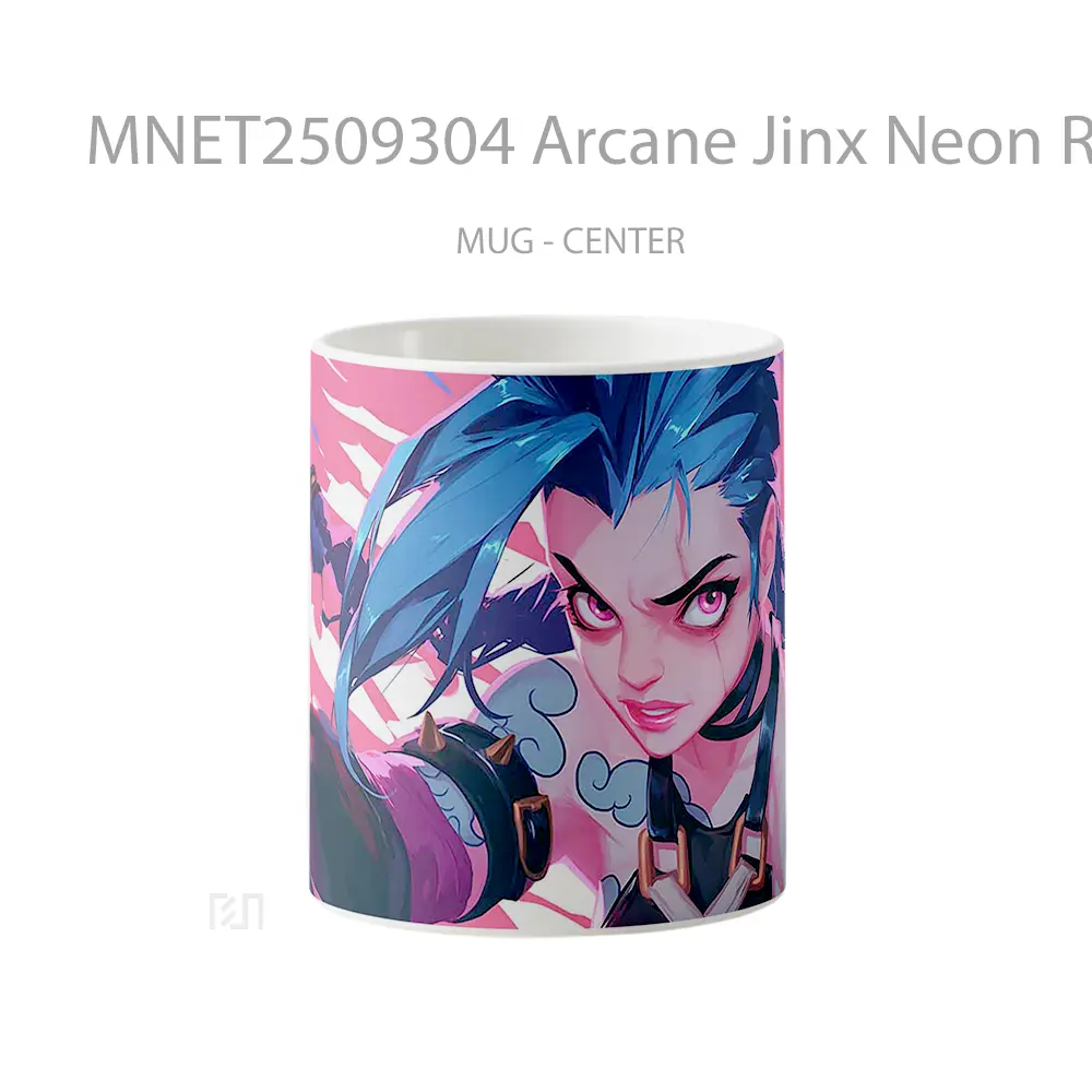 Arcane Jinx Neon Rage Mug MNET2509304 - All-side / Desain