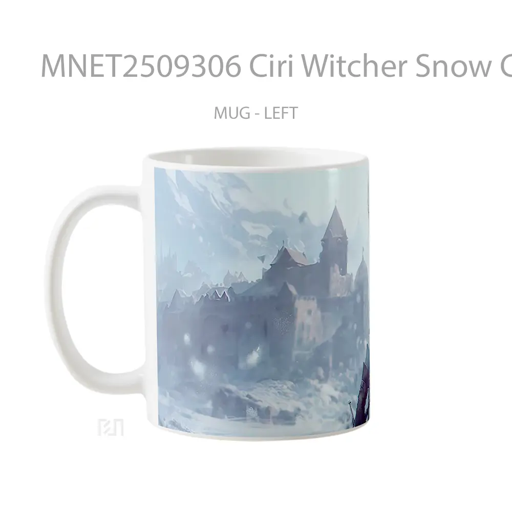 Ciri Witcher Snow Castle Mug MNET2509306 - All-side / Desain