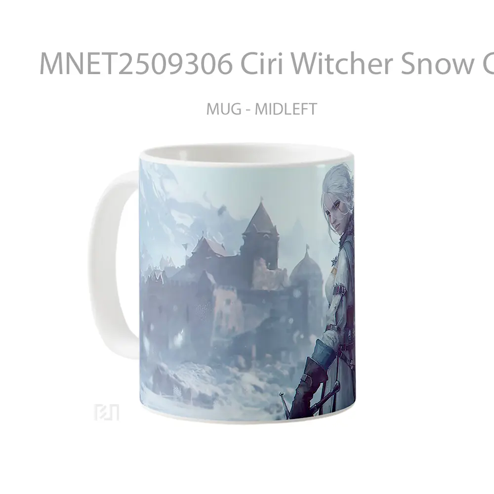 Ciri Witcher Snow Castle Mug MNET2509306 - All-side / Desain