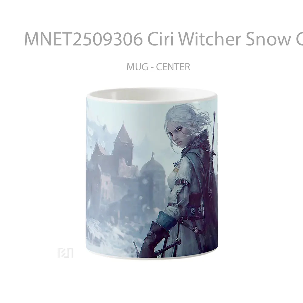 Ciri Witcher Snow Castle Mug MNET2509306 - All-side / Desain