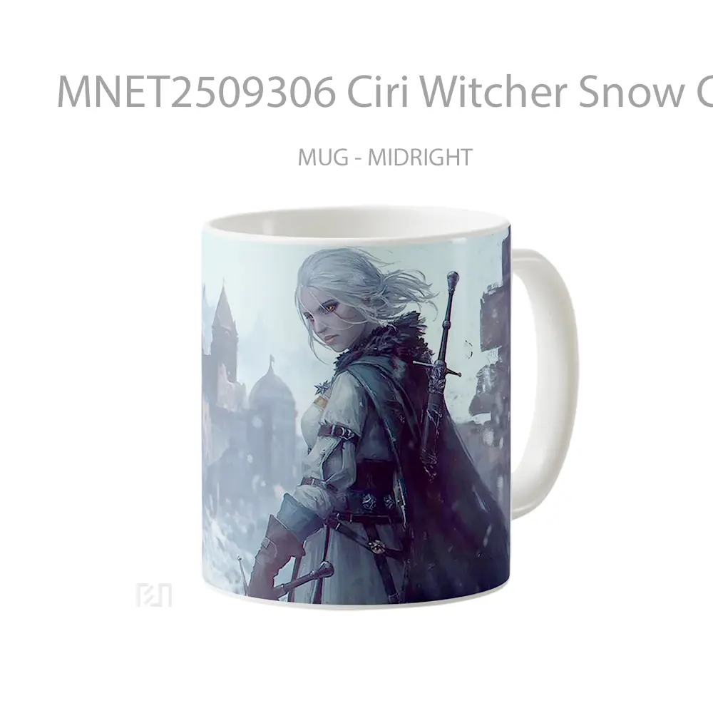 Ciri Witcher Snow Castle Mug MNET2509306 - All-side / Desain