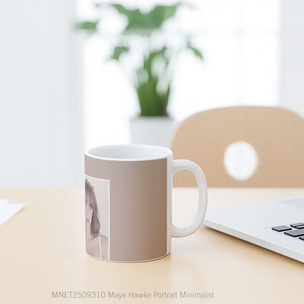 Maya Hawke Portrait Minimalist Mug MNET2509310 - All-side / Desain