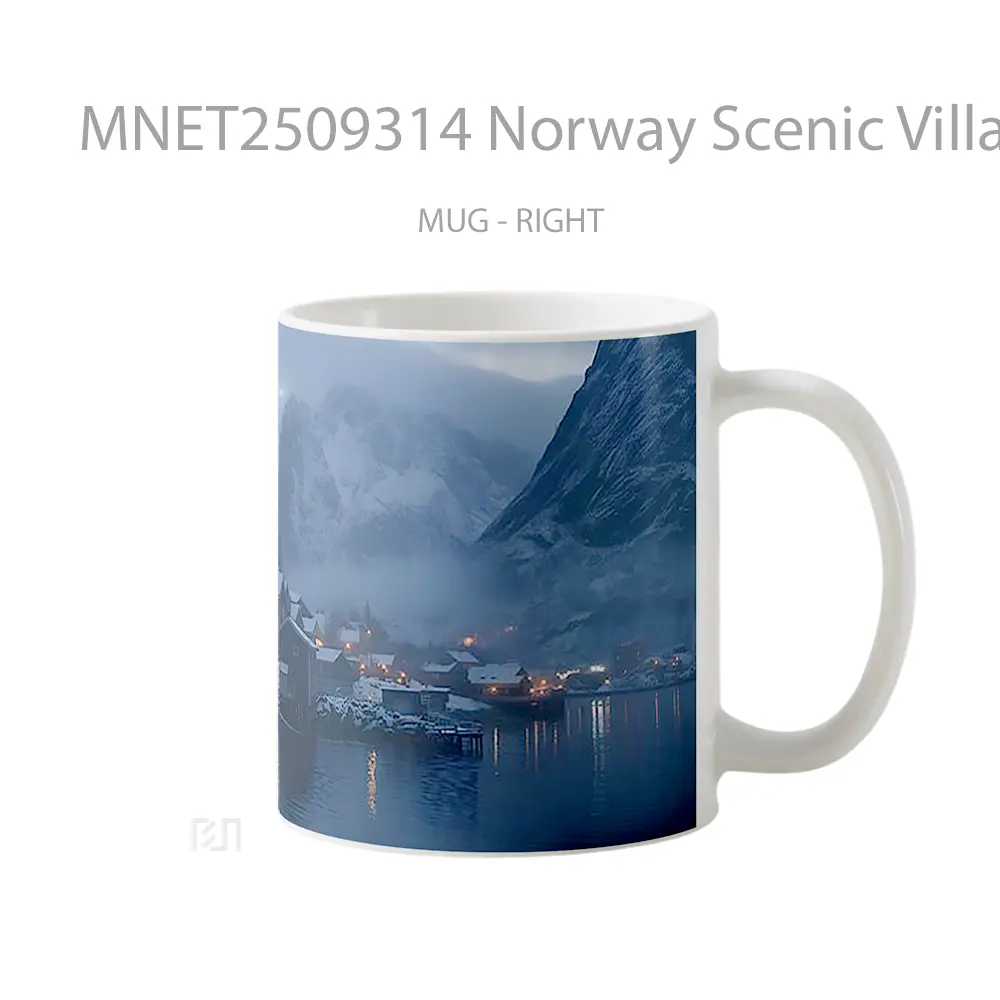 Norway Scenic Village Night Mug MNET2509314