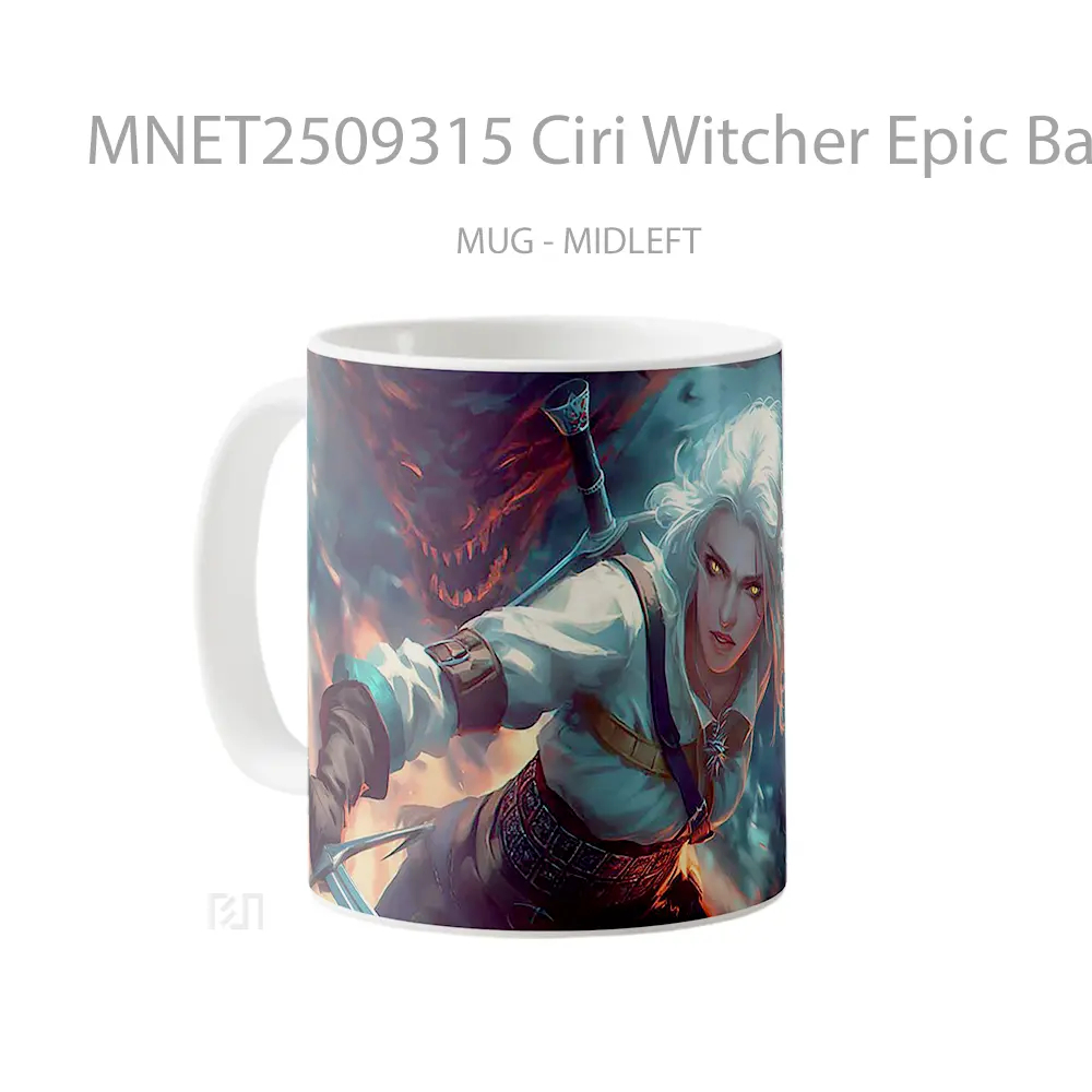 Ciri Witcher Epic Battle Mug MNET2509315 - All-side / Desain